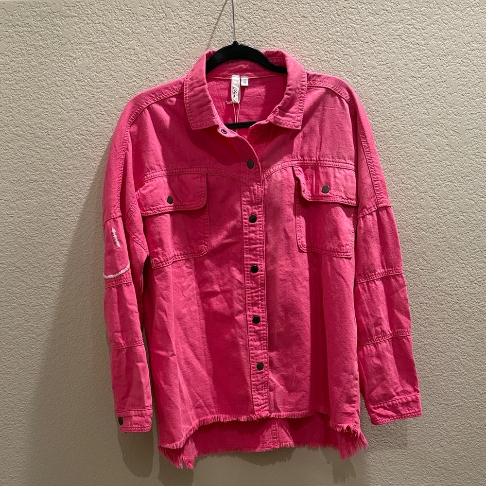 Elan Fuchsia Casual Shirt